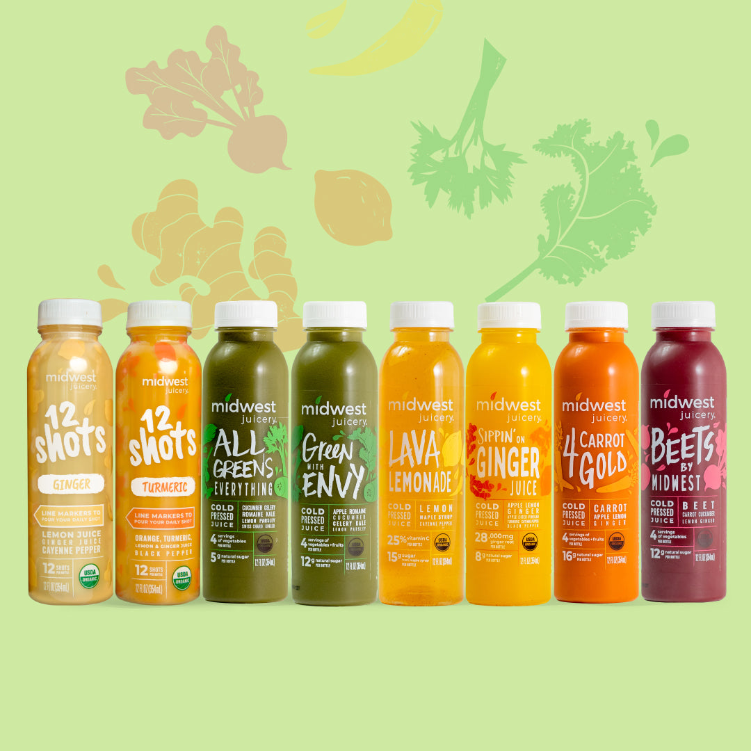 Subscription Ultimate Monthly Kit 28 Juices + 24 Shots Midwest Juicery