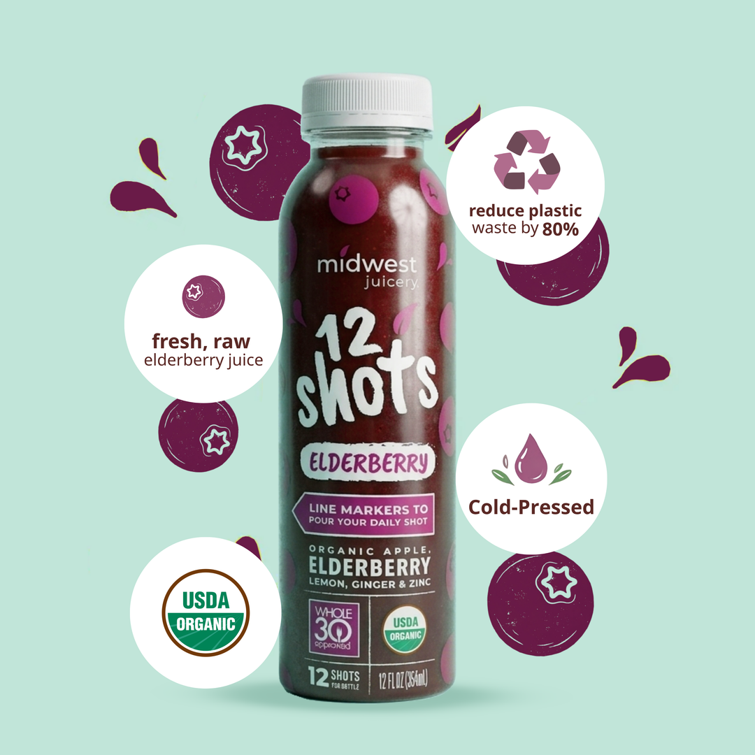 12 Shots - Elderberry Shots – Midwest Juicery